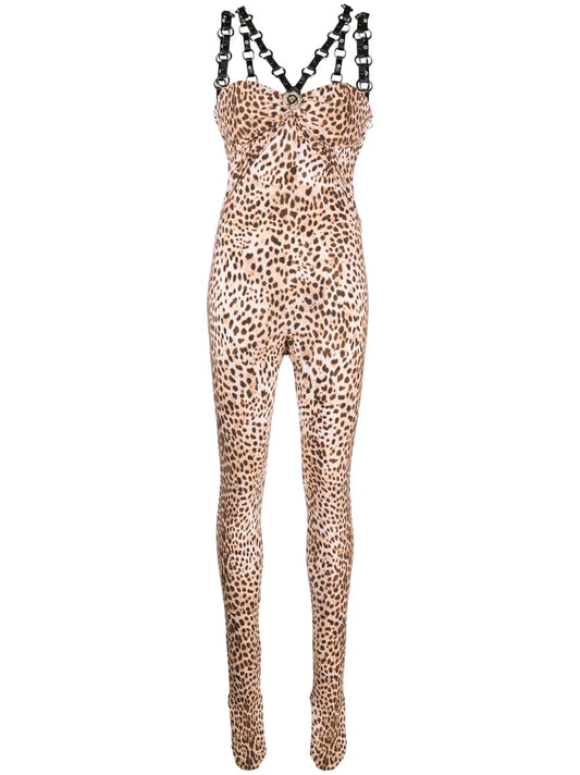 Leopard-Print Jumpsuit