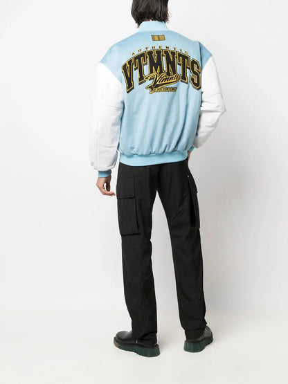 Embroidered Logo Bomber Jacket