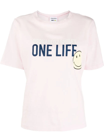 Slogan-Print T-Shirt