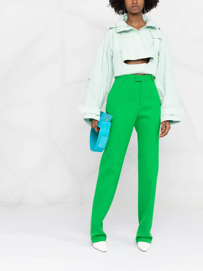 Cropped Cotton-Blend Jacket