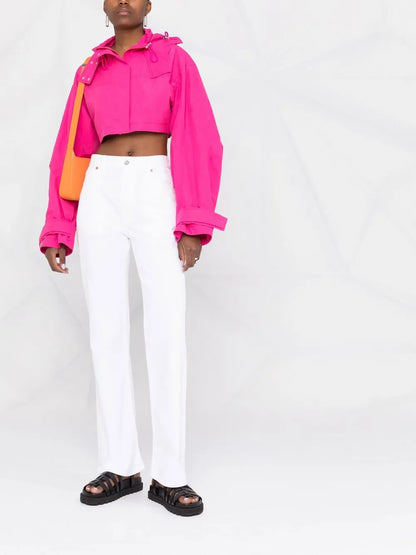 Logo-Print Straight-Leg Jeans