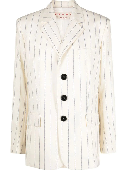 Striped Virgin-Wool Blazer
