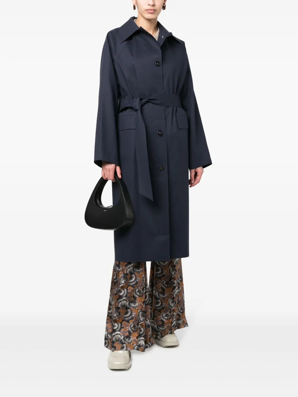 Tied-Waist Trench Coat