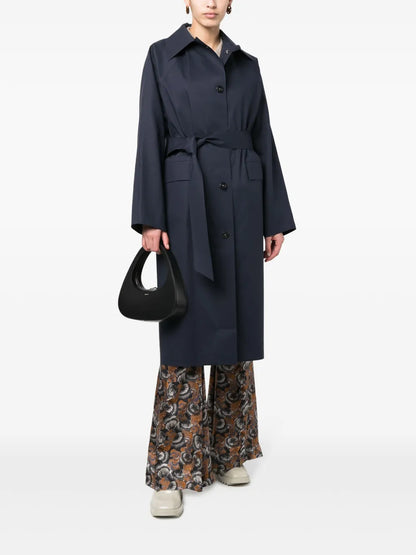 Tied-Waist Trench Coat
