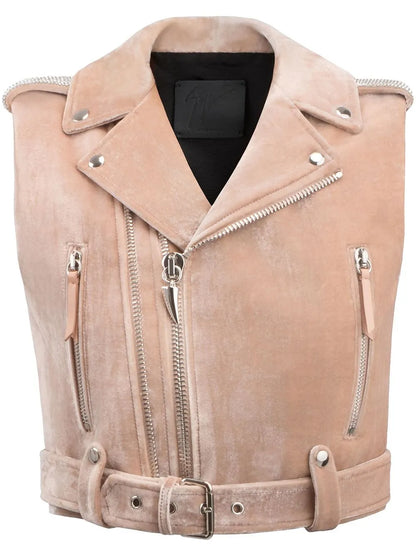 Amelia Crystal Velvet Gilet