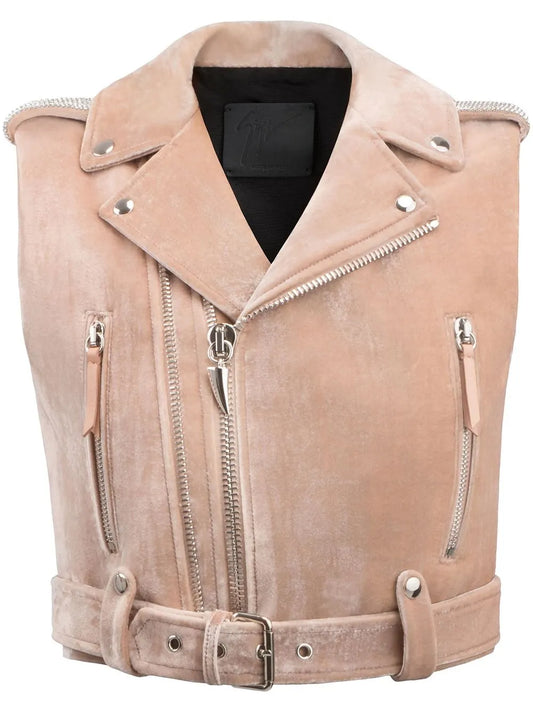 Amelia Crystal Velvet Gilet