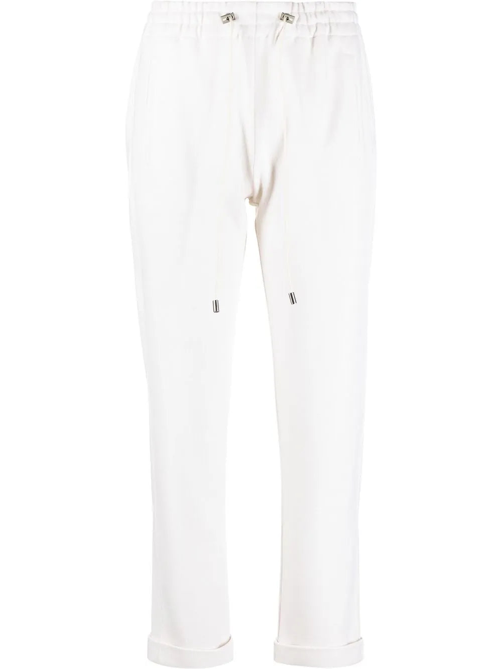 Elasticated Drawstring-Waistband Trousers