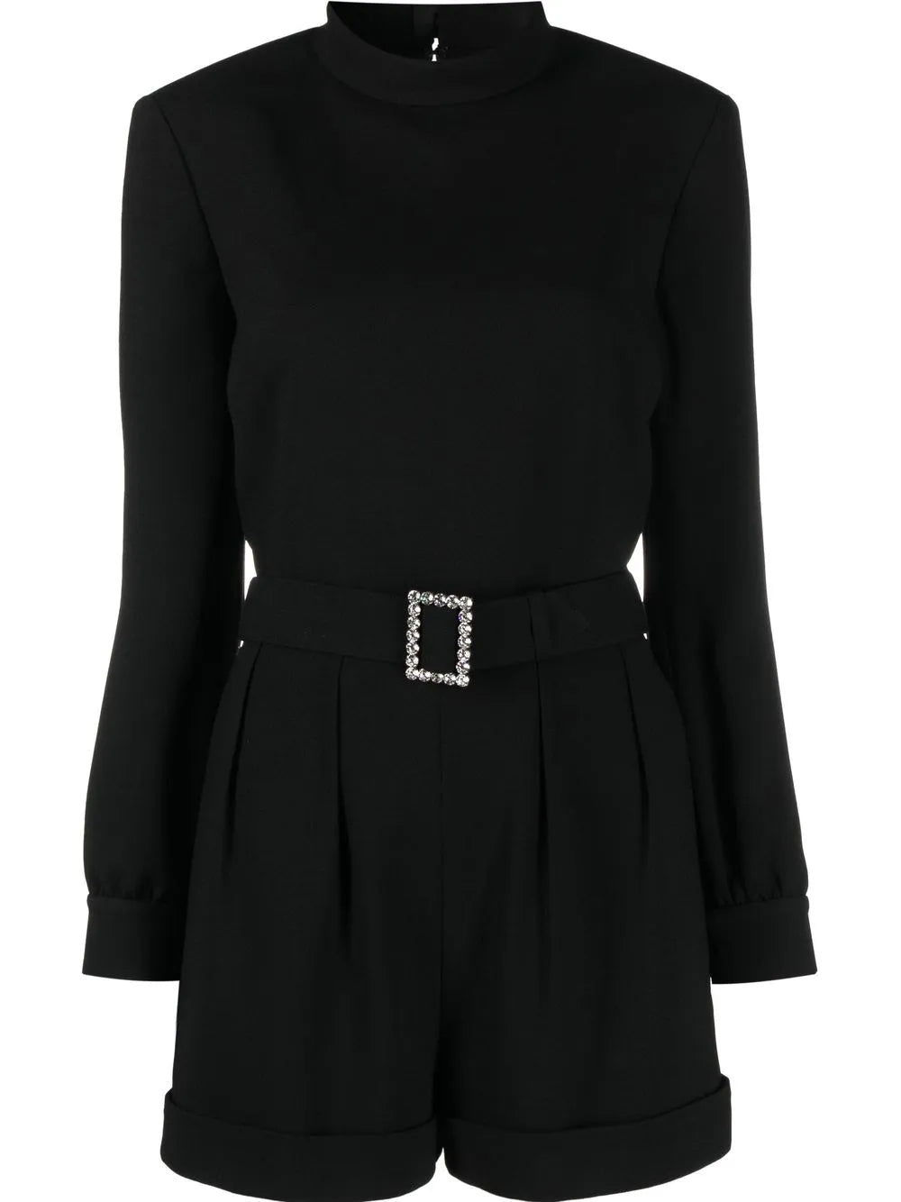Open-Back Belted Playsuit