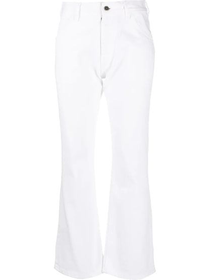 Cropped Flared Trousers
