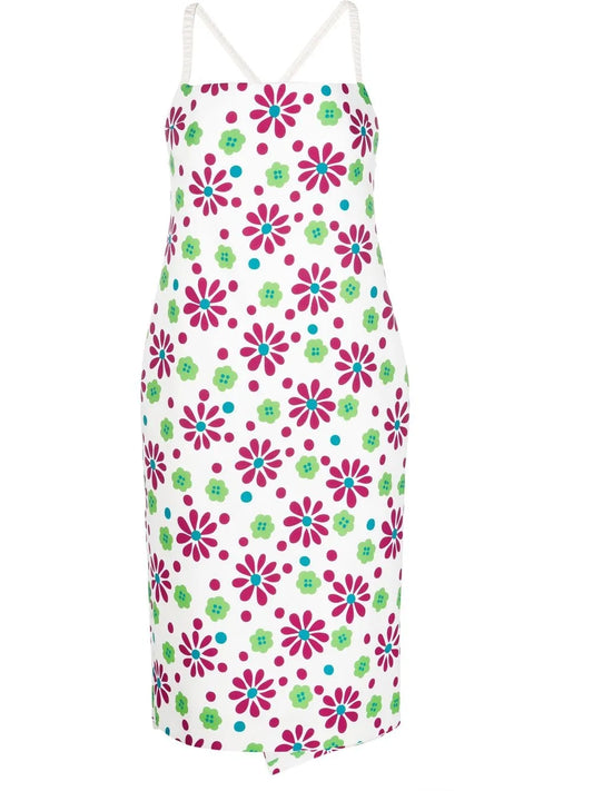 Floral-Print Knee-Length Dress