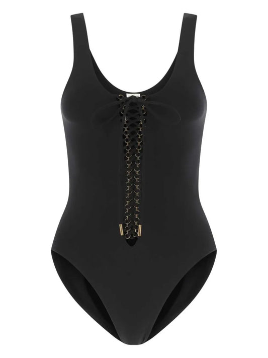Saharienne Lace-Up Swimsuit