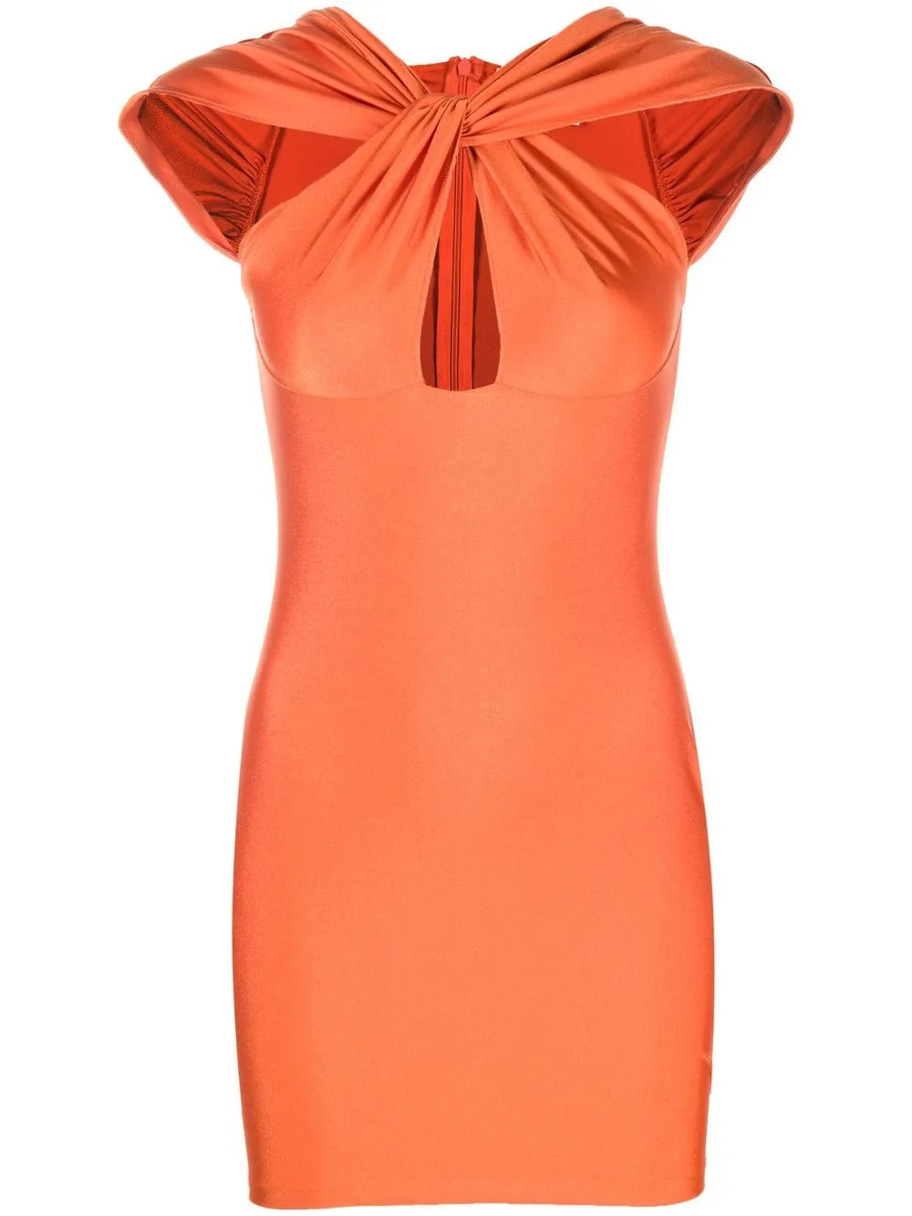 Knot-Detail Mini Dress