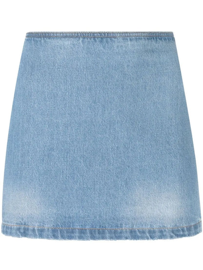 Medusa Denim Skirt