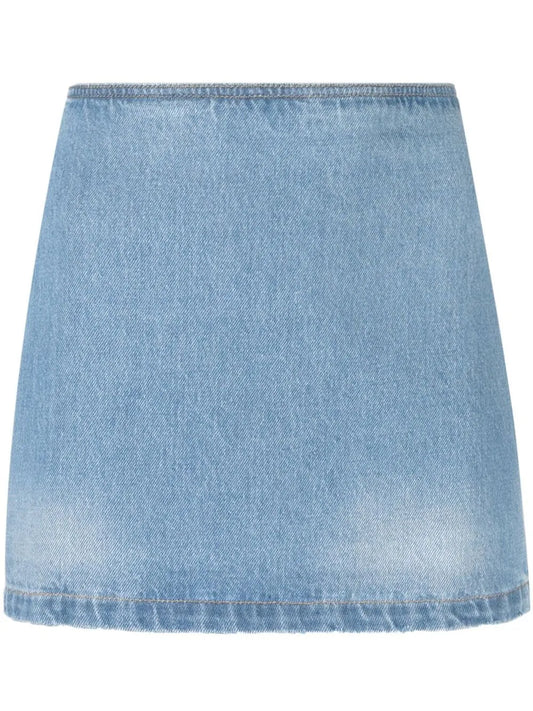 Medusa Denim Skirt