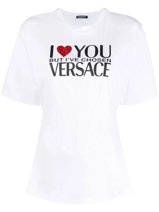 Slogan-Print Cotton T-Shirt