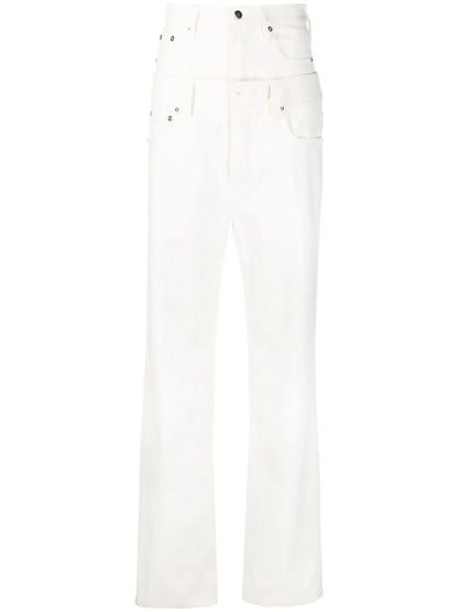 Panelled High-Waisted Trousers
