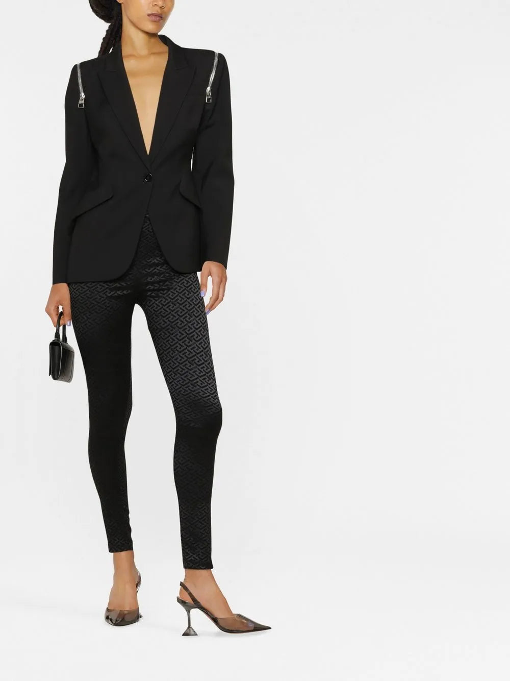 La Greca Low-Rise Leggings