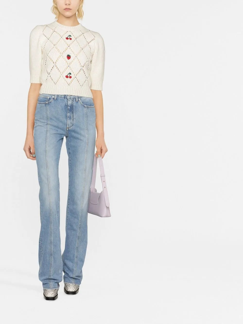 High-Waist Flared Jeans