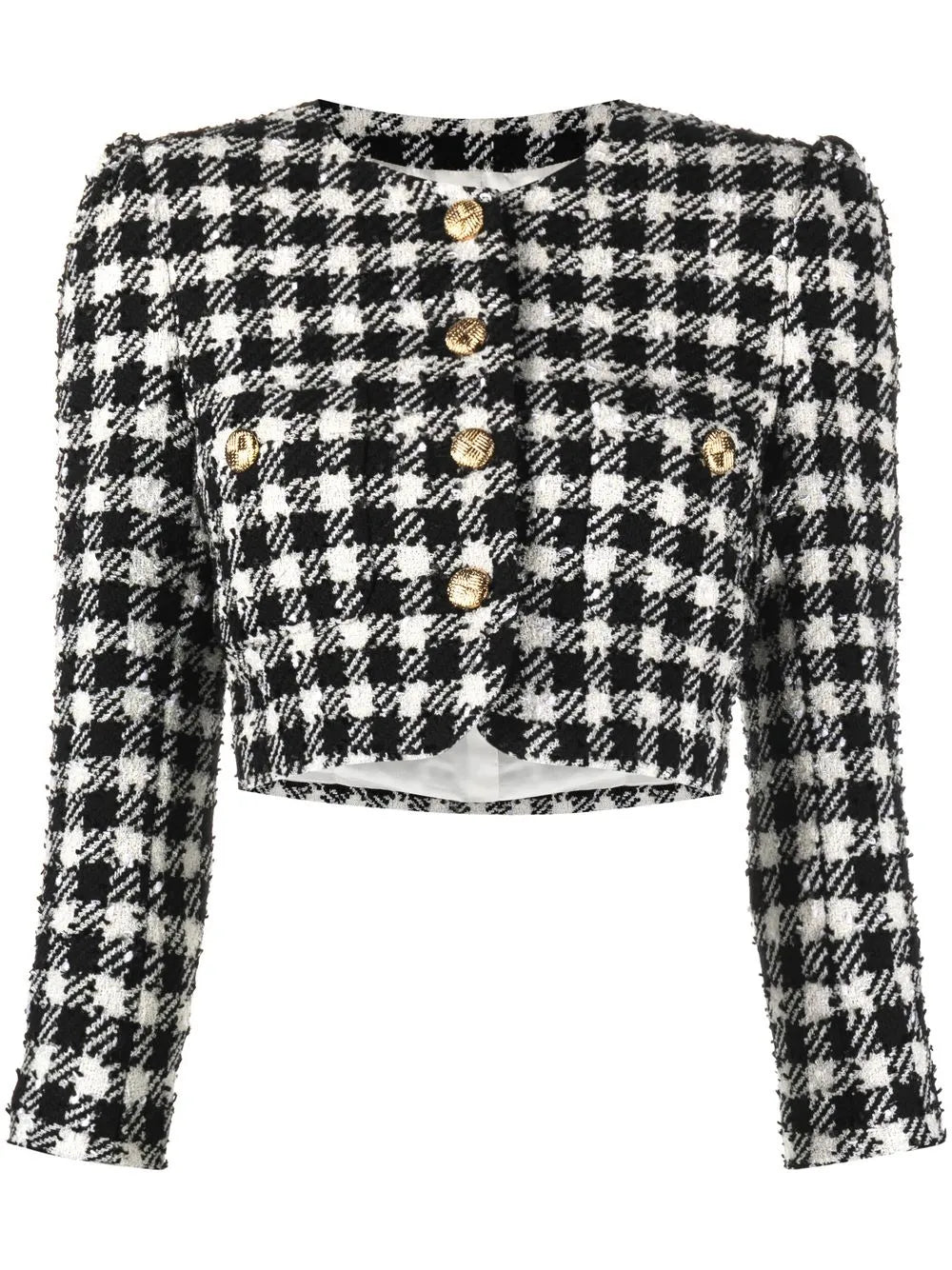 Vichy Cropped Tweed Jacket