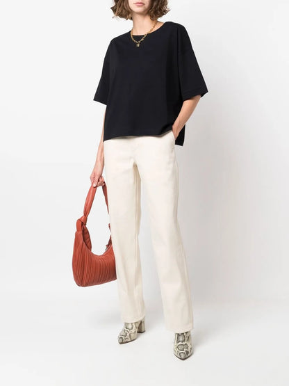 High-Waist Organic Cotton Jeans