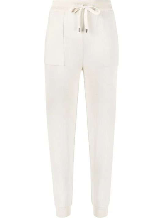 Drawstring-Waist Tapered Trousers