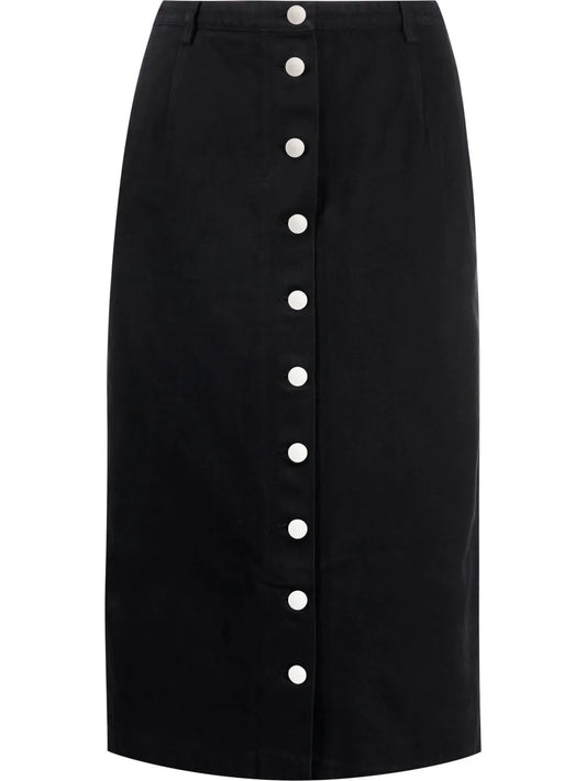 Button-Down Midi Skirt