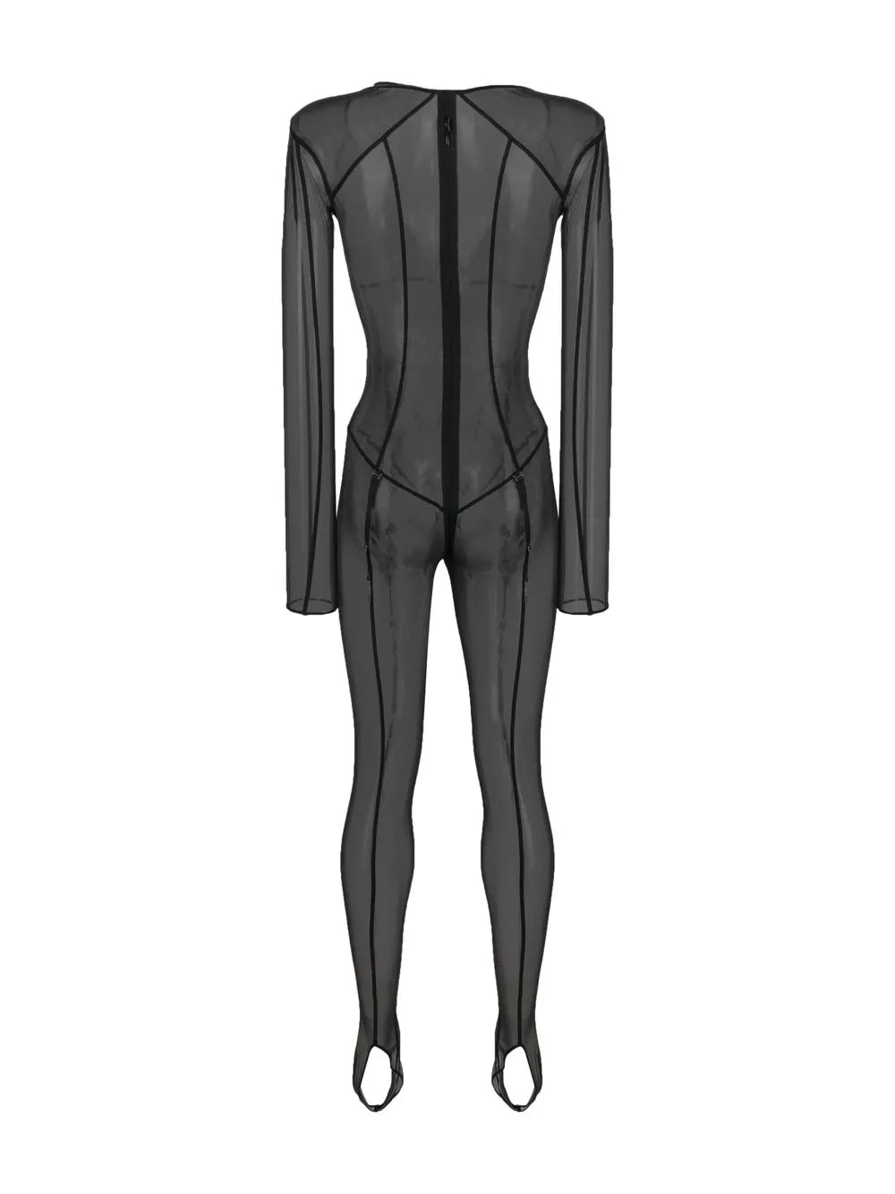L'Amoureuse Sheer Long-Sleeve Catsuit