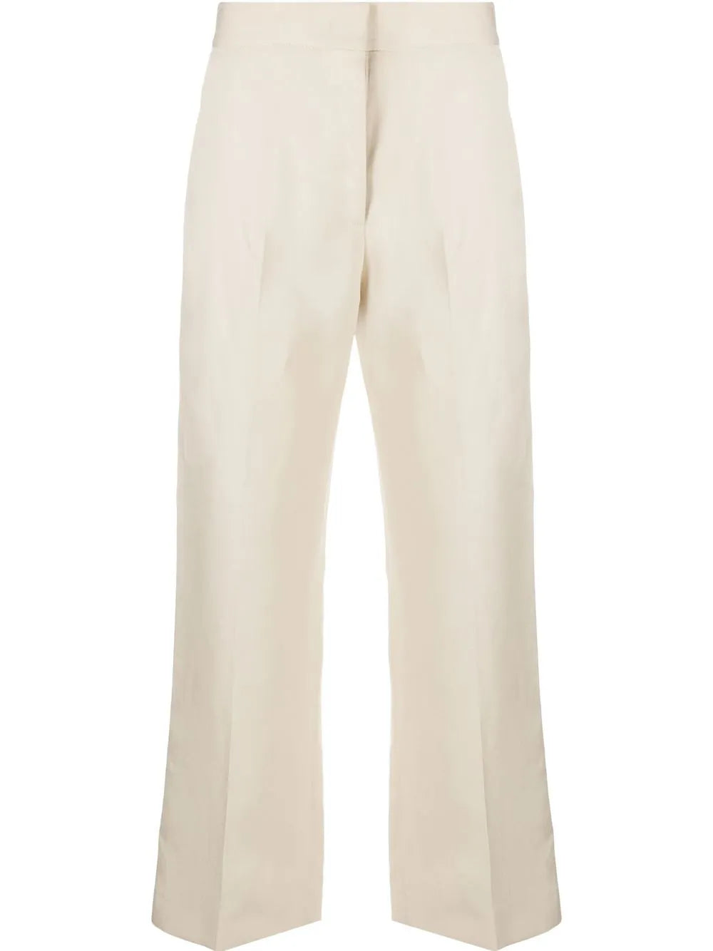 Cropped Straight-Leg Trousers