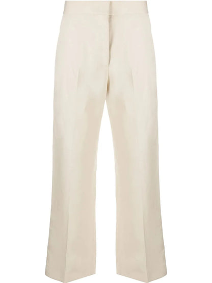 Cropped Straight-Leg Trousers