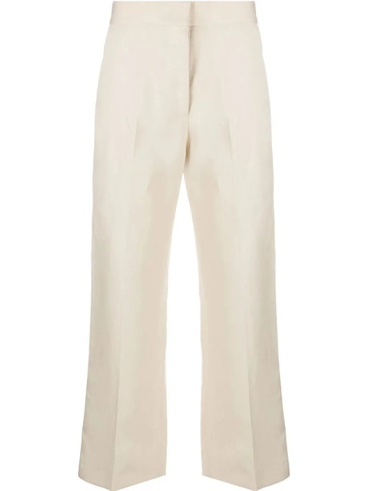 Cropped Straight-Leg Trousers