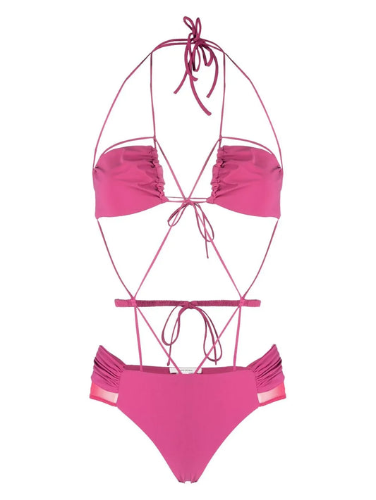 Strappy-Design Swimsuit