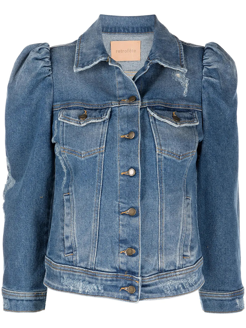 Ada Puff-Sleeve Denim Jacket