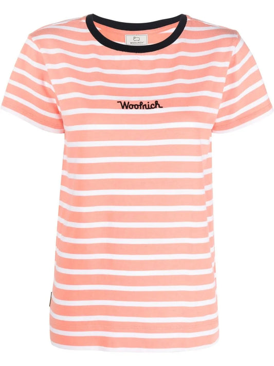 Logo-Embroidered Striped T-Shirt