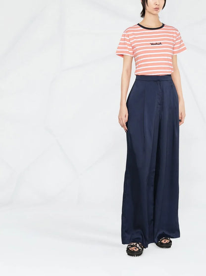 Logo-Embroidered Striped T-Shirt