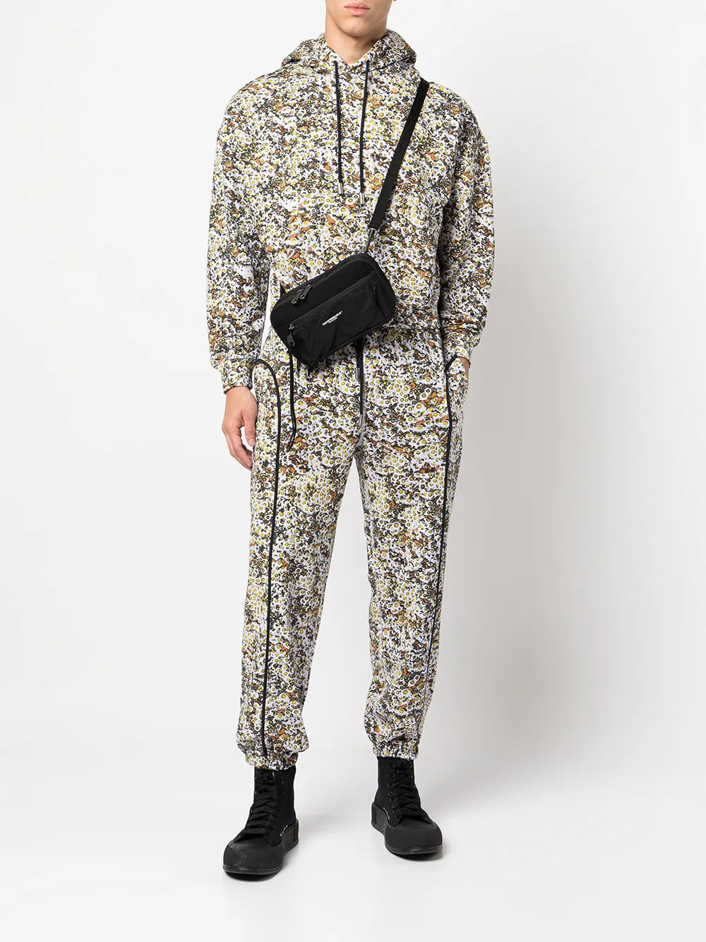 Graphic-Print Fleece Sweatpants