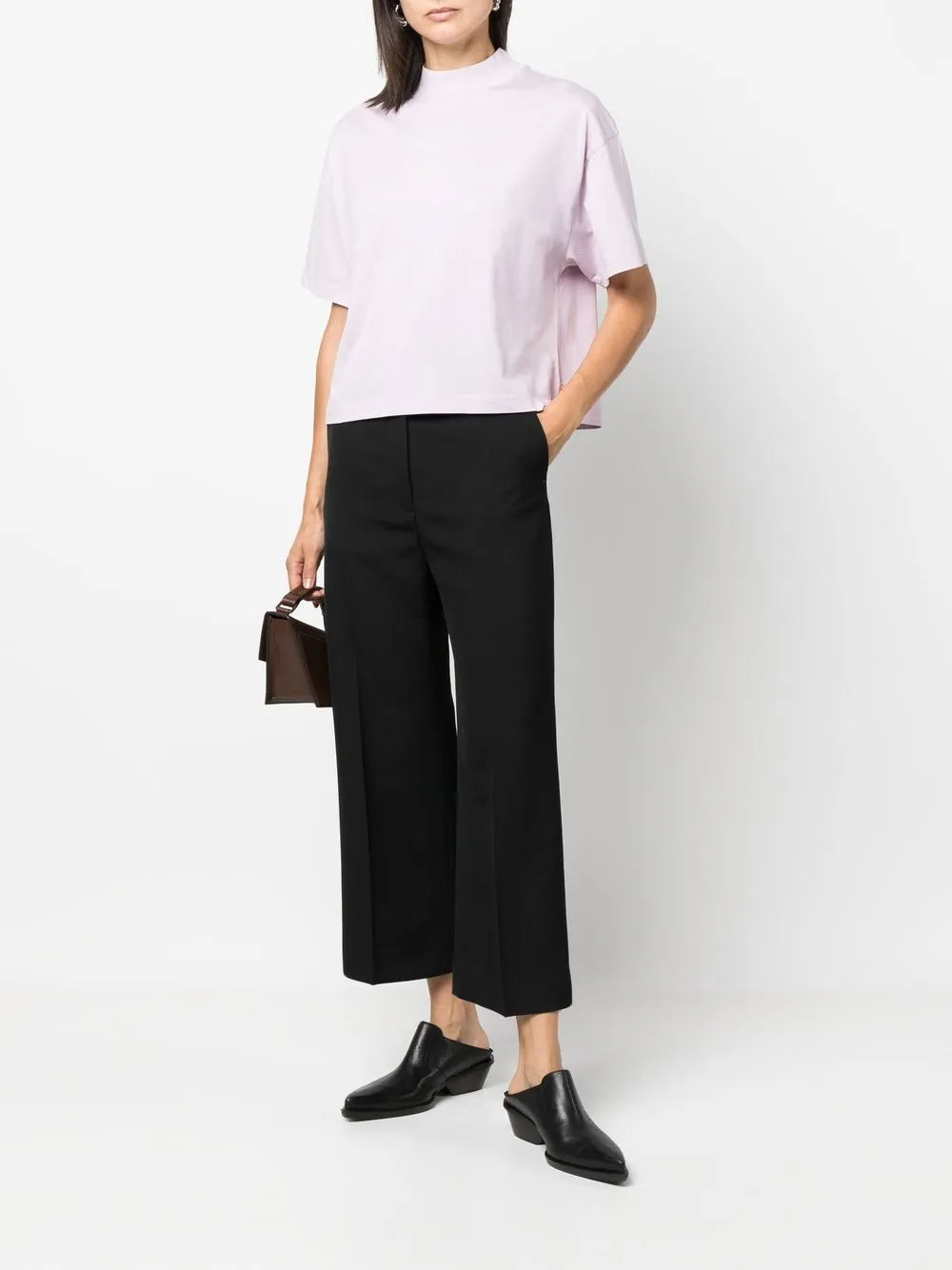 Cropped Straight-Leg Trousers