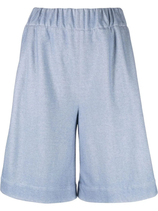 Fine-Knit Knee-Length Shorts