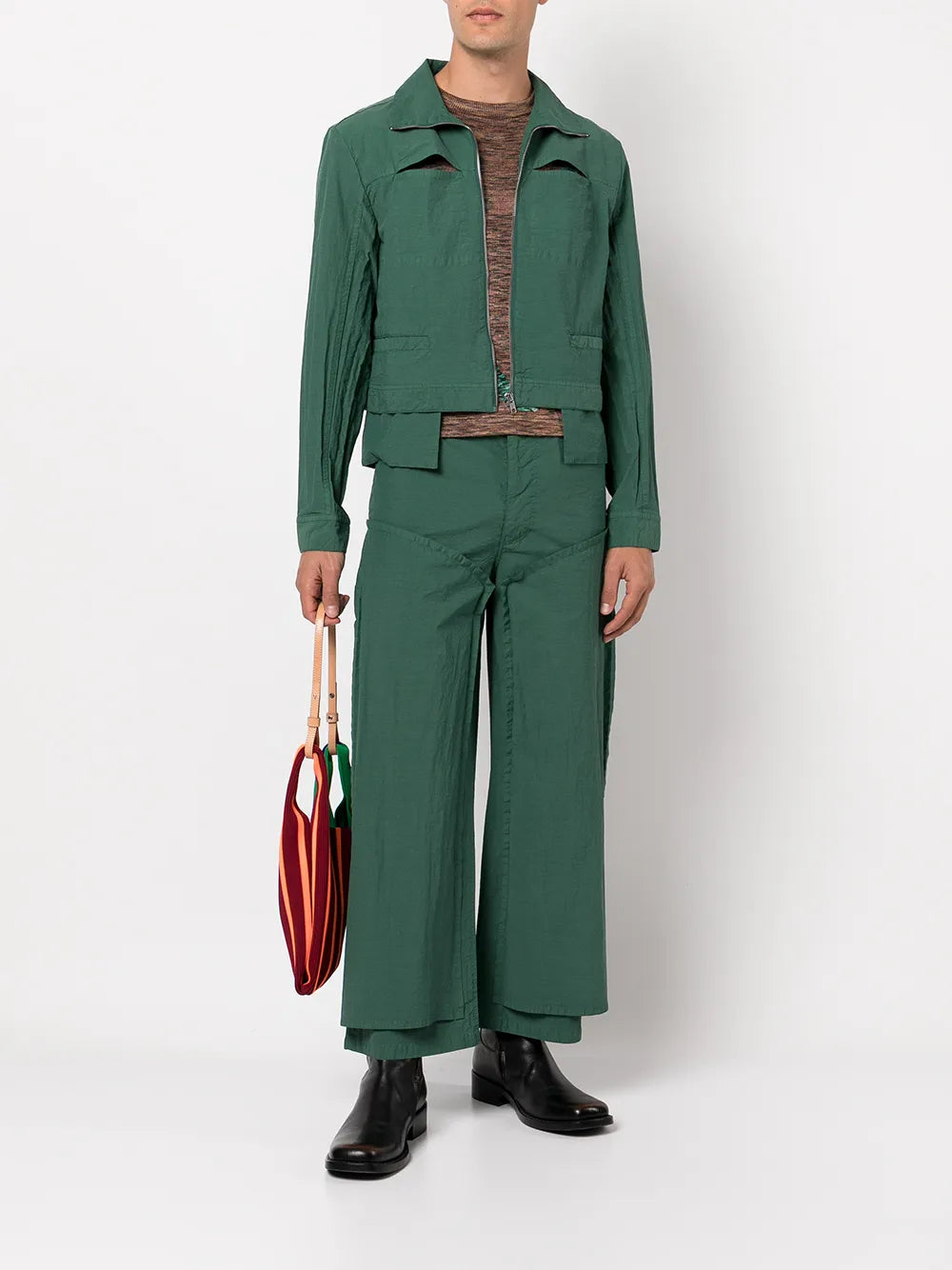 Panelled Zip-Up Jacket
