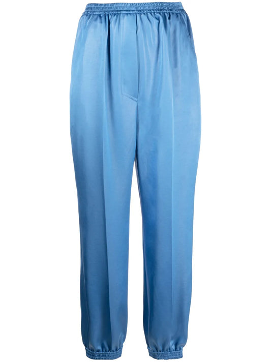 Tapered Satin Trousers
