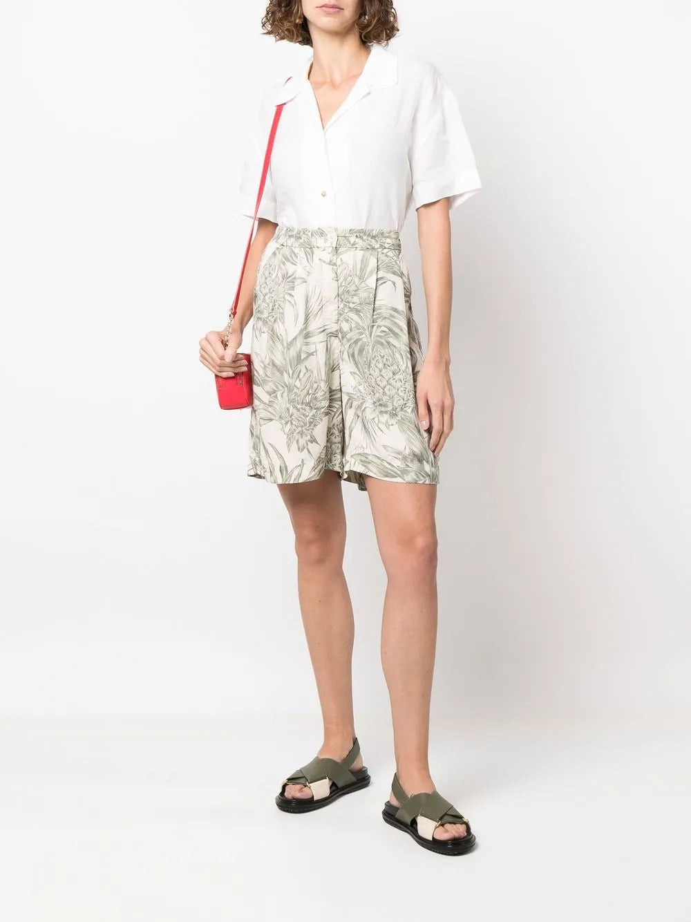 Floral-Print Bermuda-Shorts