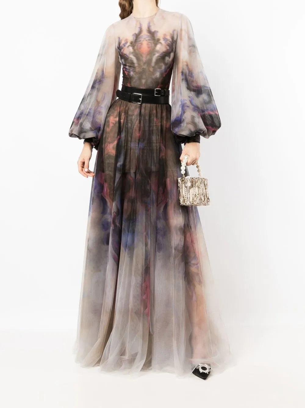 Printed Evening Gown