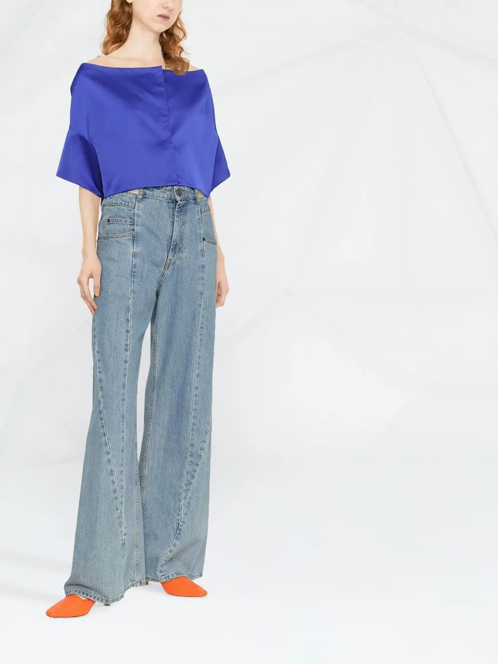 Cropped Off-Shoulder Blouse