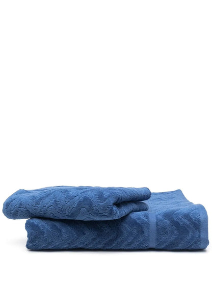 Rex Zig-Zag Pattern Towels (Set Of 2)