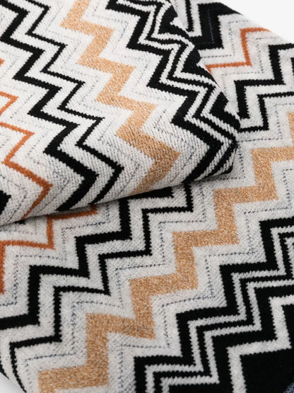Bernard Zigzag-Pattern Towels (Set Of 2)