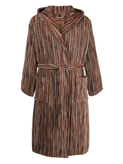 Billy Patterned Towelling Robe
