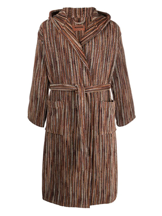 Billy Patterned Towelling Robe