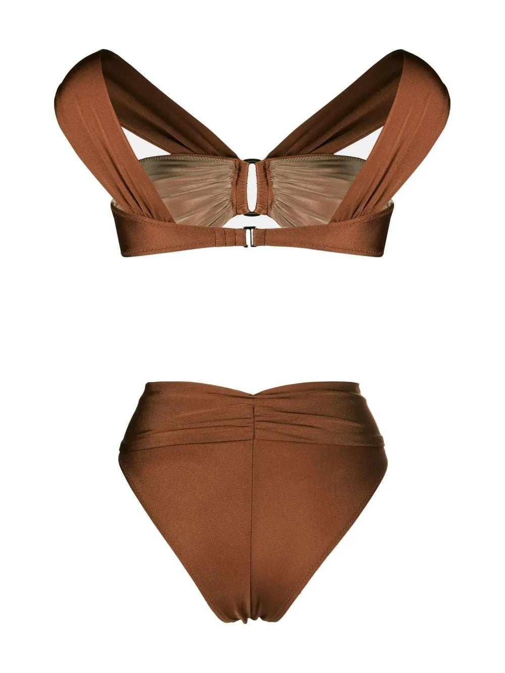 Ruched-Detail Off-Shoulder Bikini
