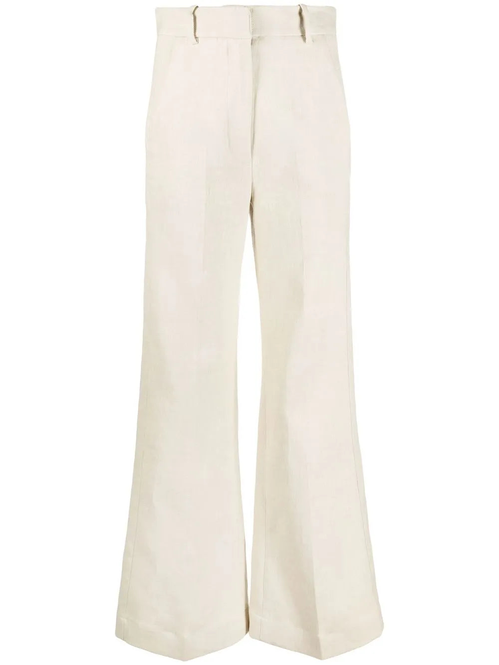 Straight-Leg Cut Trousers