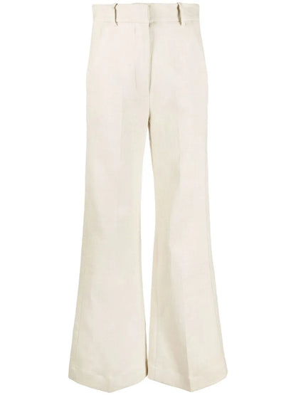 Straight-Leg Cut Trousers