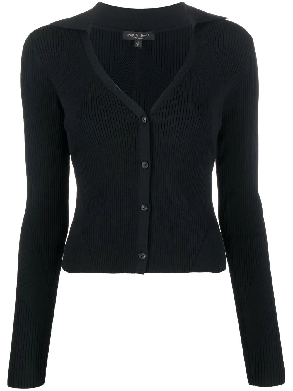 Ribbed Knitted Cardigan
